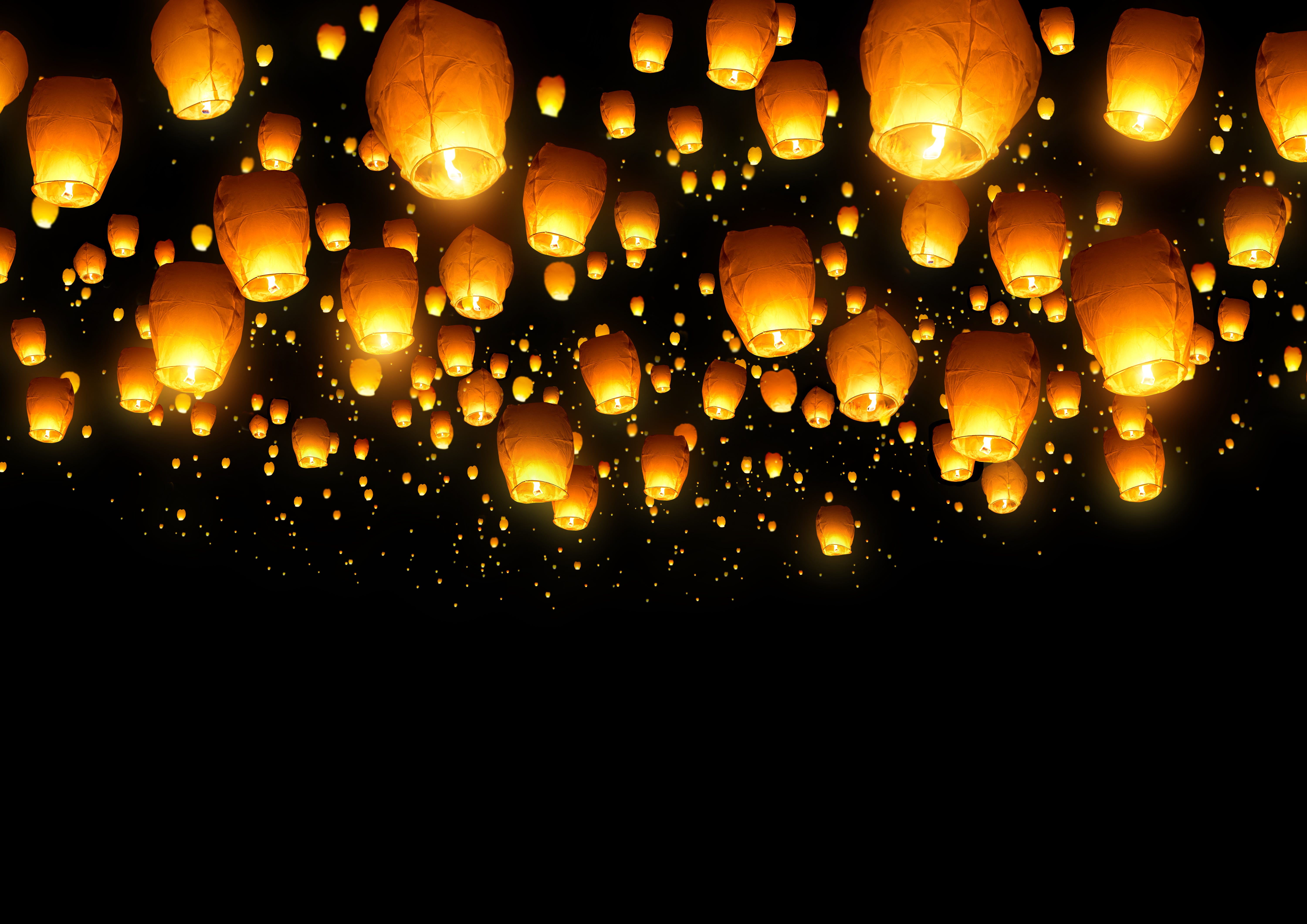 large sky lanterns